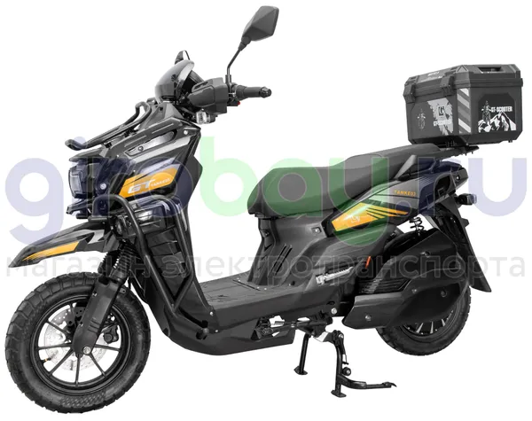Электроскутер GT Tank 3000W (72V/30Ah) - Чёрный с кофром, обновленная версия фото №1