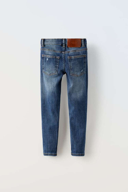 ZARA ДЖИНСЫ ИЗ ЭЛАСТИЧНОЙ ТКАНИ, СИНИЙ
