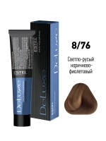 Estel DeLuxe 8/76 Светло-русый коричнево-фиолетовый 60 мл