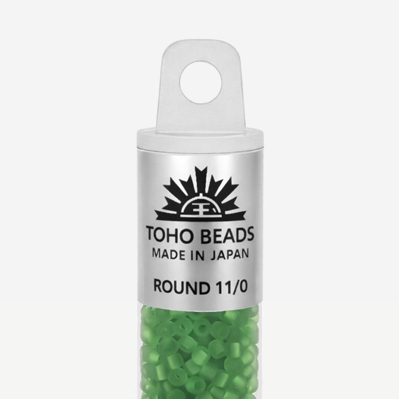 Японский бисер TOHO Round 11/0 (№7F), прозрачный матовый