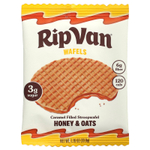 Rip Van Wafels, строопвафель с карамельной начинкой, со вкусом меда и овса, 4 упаковки по 33 г (1,16 унции)