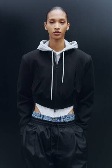 H&M X WARDROBE.NYC Куртка-бомбер из шерсти, черный