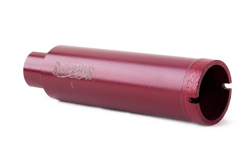 Сегментная алмазная коронка MESSER REDLINE по граниту диаметр 62 мм длина 100 мм