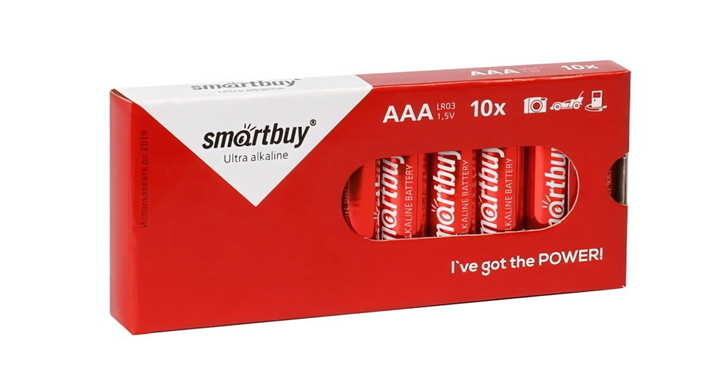 Элемент питания Smartbuy LR03 Box/10 (комплект 10 шт)