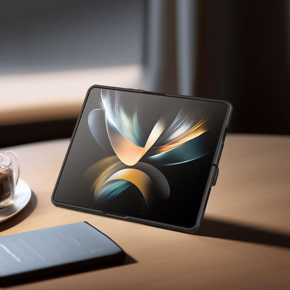 Чехол на Samsung Galaxy Z Fold 4 5G от Nillkin, серия Super Frosted Shield Fold, в комплекте со съемным держателем для S Pen