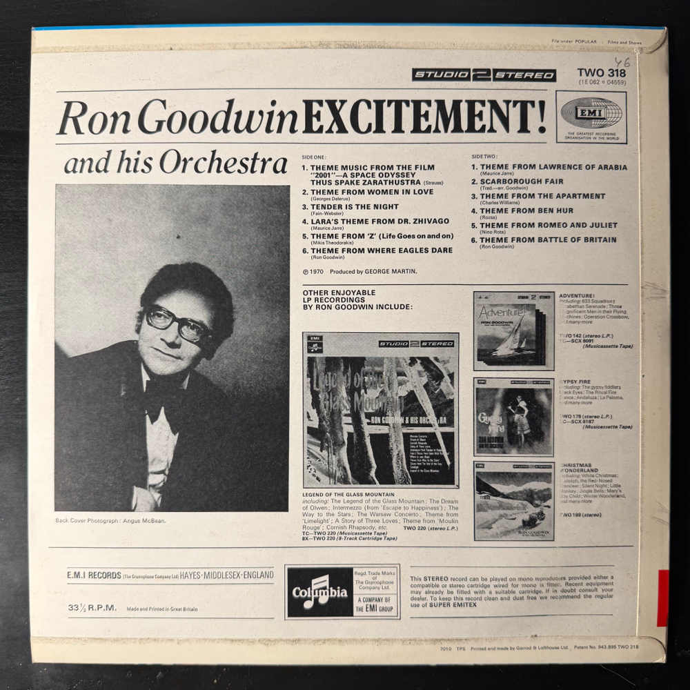 Excitement! - Ron Goodwin And His Orchestra (Англия 1970г.) Promo