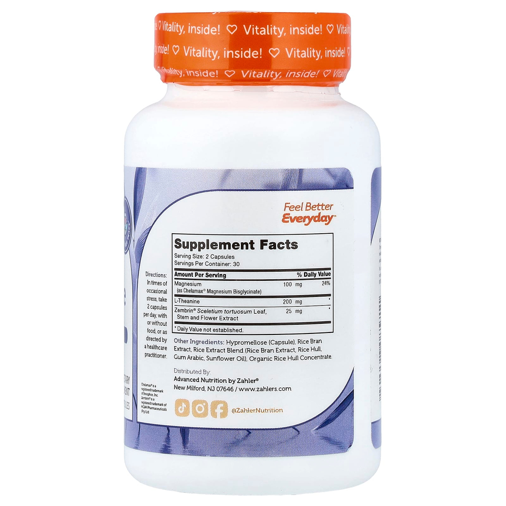 Zahler, MasterPeace с L-теанином и Zembrin®, 60 капсул