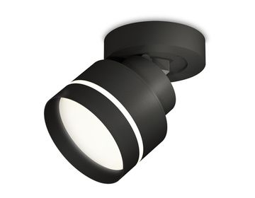 Комплект накладного поворотного светильника с акрилом 1*GX53 XM8102025 SBK/FR чёрный песок/белый матовый (A2229, A2106, C8102, N8462) DIY System Complects Ambrella