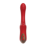 Красный вагинально-клиторальный вибратор с вакуумной стимуляцией Secwell Suction Vibrator Magic Wand G-Spot and Clitoris SW3044 Red