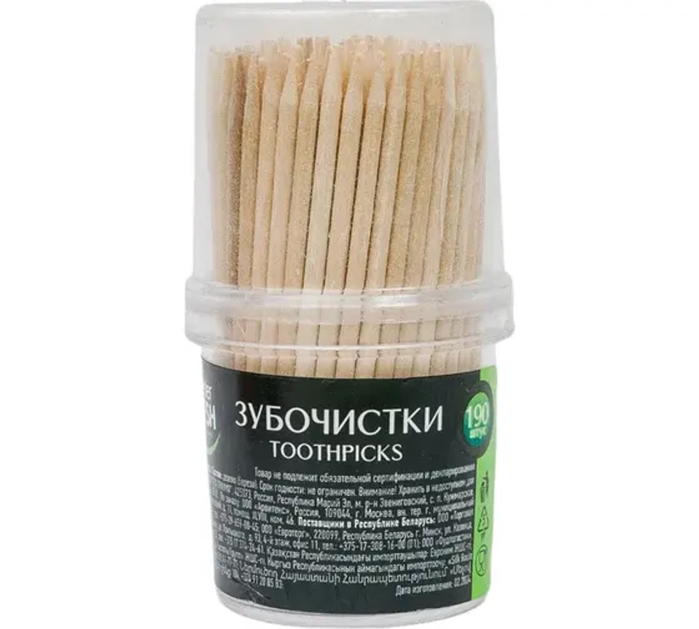 Зубочистки Master FRESH 190шт