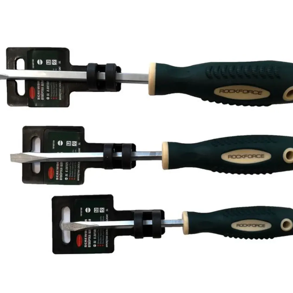 Отвертка крестовая магнитная ''Profi''S2 PH3.0х125мм, в пластиковом держателе RockForce##Rock FORCE RF-70130125