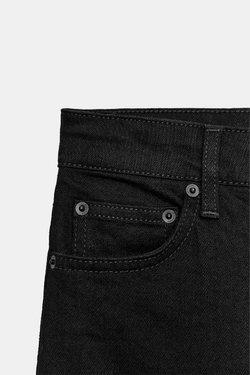 ZARA ДЖИНСЫ-КАПРИ СО СРЕДНЕЙ ПОСАДКОЙ — ZW COLLECTION, ЧЕРНЫЙ