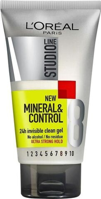 Гель для укладки Studio Line Mineral & Control 24h невидимый, сверхсильной фиксации 8/10, 150 мл (Франция)