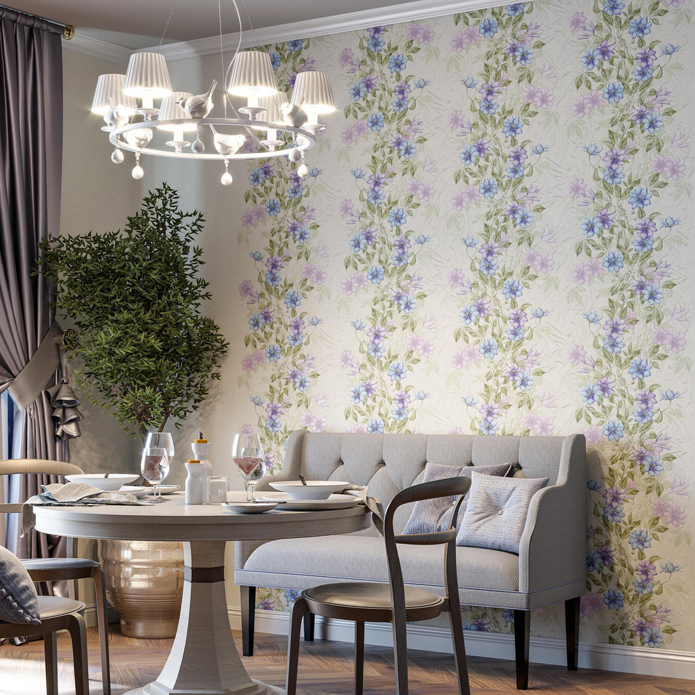 Обои виниловые PL71747-11 Palitra Alpinia, флористика, основа флизелин 1.06 х 10 м