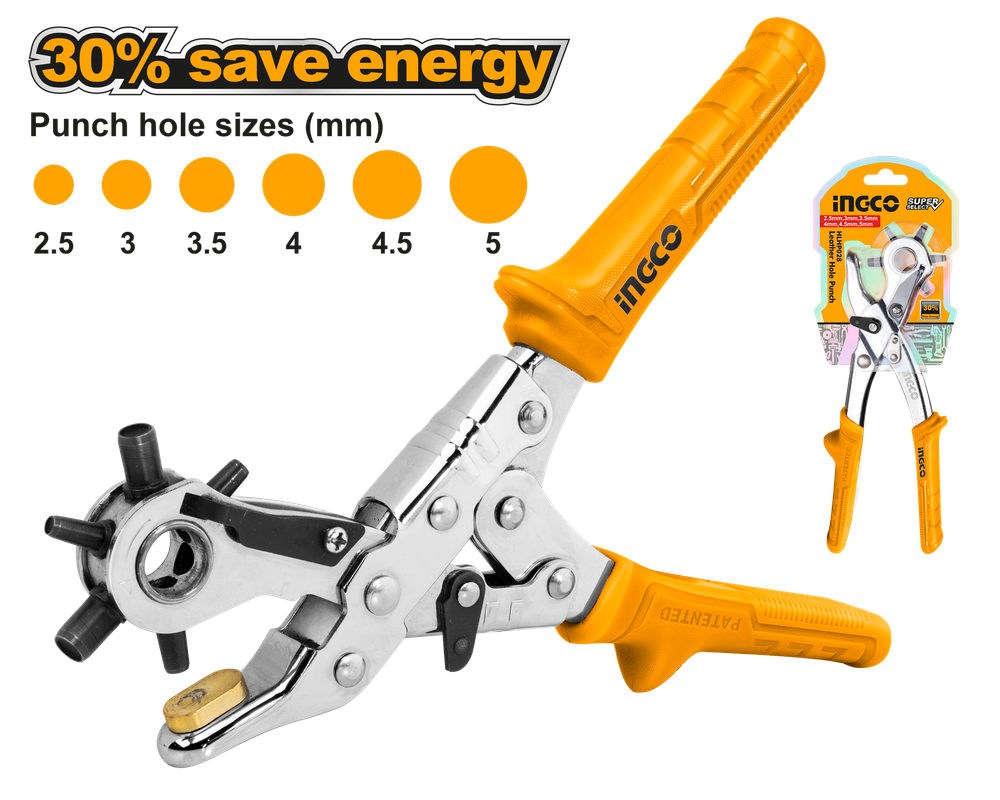 Дырокол для кожи INGCO HLHP028 Дырокол для кожи INGCO HLHP028