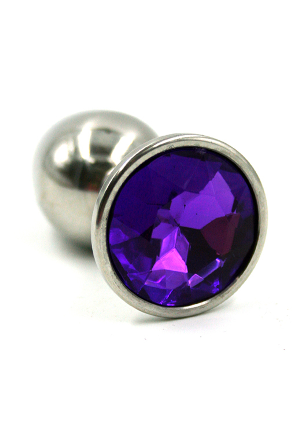 Анальная пробка "small" нержавеющая сталь dark purple