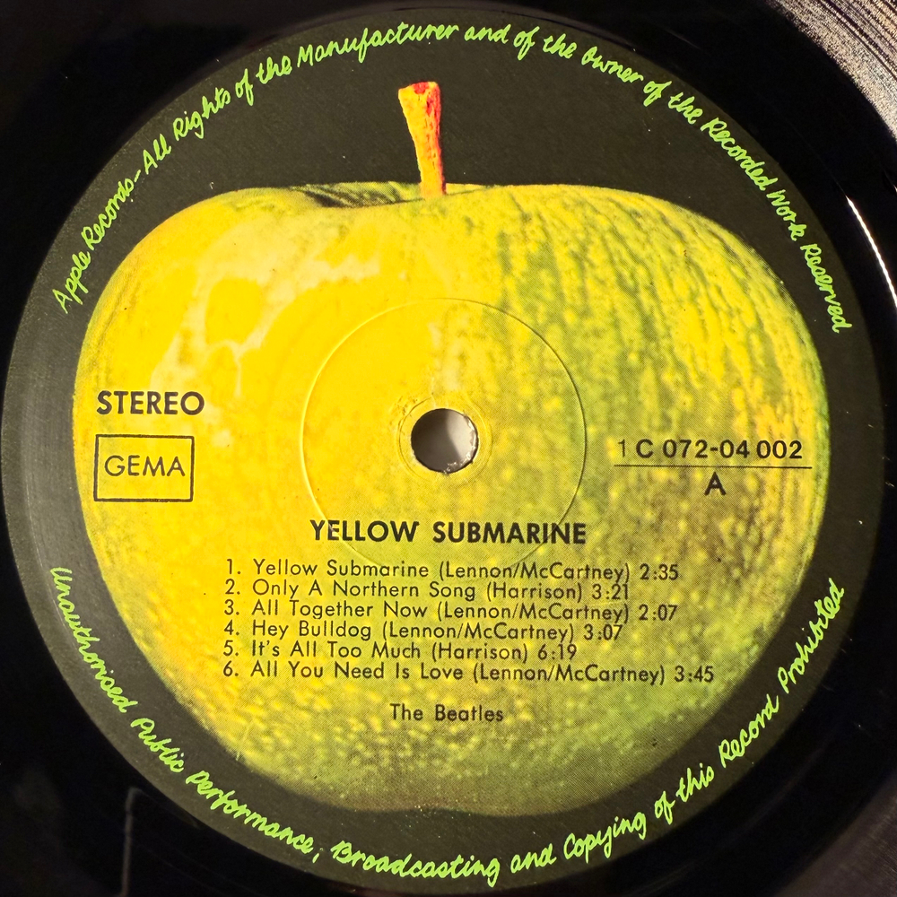 The Beatles ‎– Yellow Submarine (Германия 1977г.)