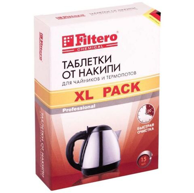 Filtero Таблетки от накипи для чайников, XL Pack 15шт, Арт.609