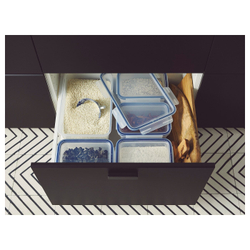 IKEA IKEA 365+ (ИКЕА ИКЕА 365+) — Контейнер для продуктов с крышкой, прямоугольный/пластик, 10,6 л, фото 3