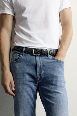 ZARA БАЗОВЫЕ ДЖИНСЫ SLIM FIT, ВЫЦВЕТШИЙ СИНИЙ