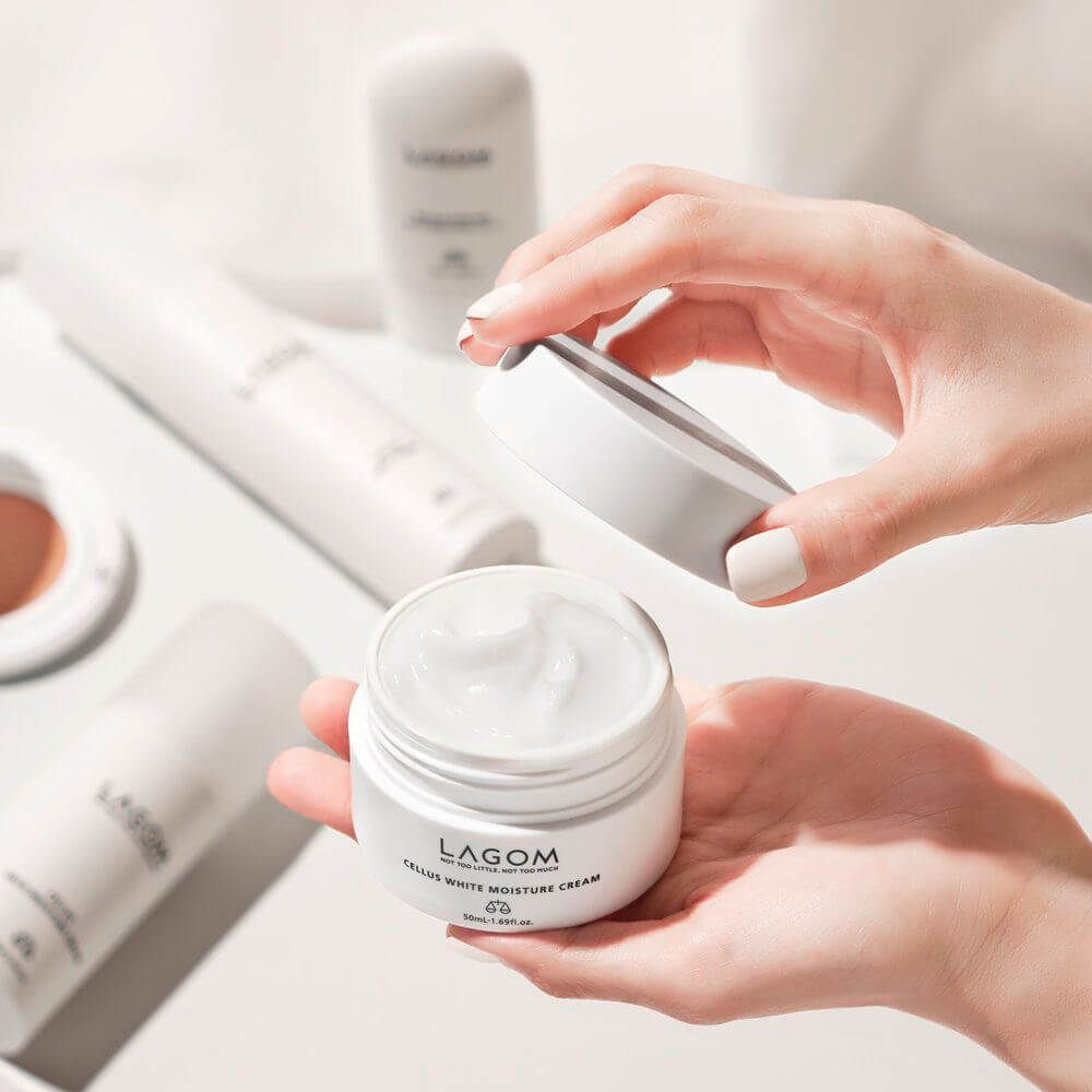 Увлажняющий крем для выравнивания тона LAGOM Cellus White Moisture Cream 50мл