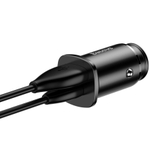 Автомобильное заряд. устр. Baseus Square Metal 1USB+1C 30W (CCALL-AS01) черное