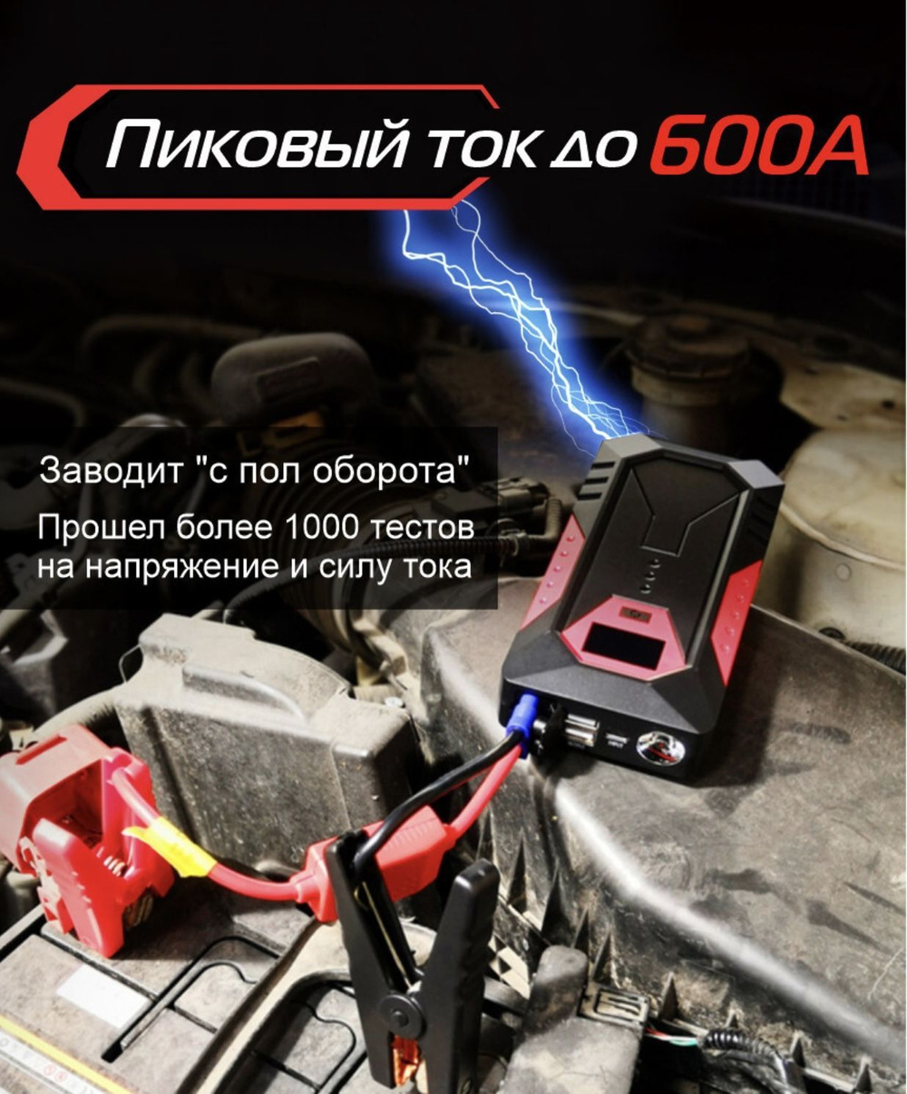 Устройство пусковое портативное бустер 18000mAh 1200A в чехле (GGJSM43) GKFLY