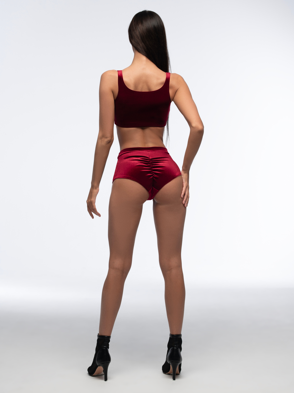 Vogue Velvet Top, Red Wine