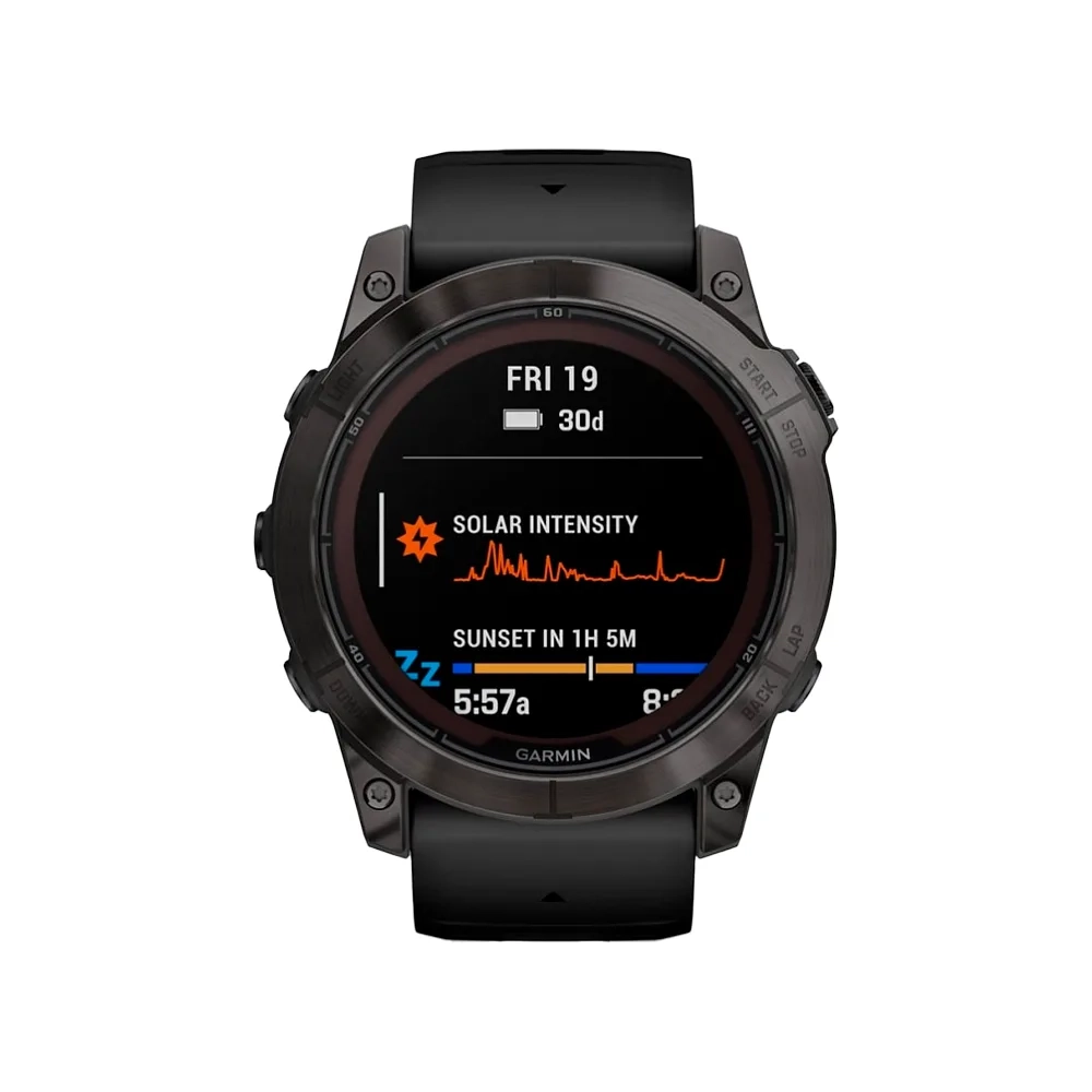 Умные часы Garmin Fenix 7X Pro, 51mm, Sapphire Solar Edition DLC Titanium Carbon Gray (010-02778-11)
