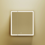 Зеркальный шкаф для ванной комнаты Sancos Mirror 690x150х740 мм, с LED подсветкой, цвет дуб чарльстон, с розеткой, арт. MI70ECH