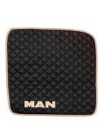 Ковры MAN TGX с 2-мя ящиками (автомат) (экокожа, черный, бежевый кант, бежевая вышивка)