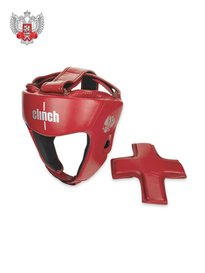 C113 Шлем боксерский Clinch Olimp Dual красный