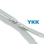Молния трактор YKK Т5 (5 мм) 2 зам., разъем., 75 см, цв. 119 св.серый, уп.10 шт