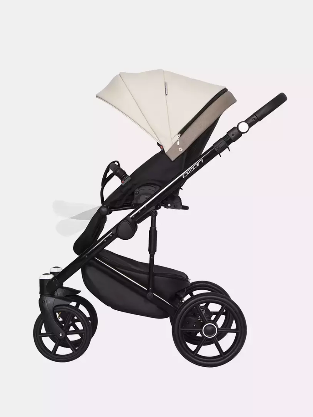 Коляска  OZON Ecco (3 в 1) (RIKO BASIC) 25 слоновая кость-бежевый