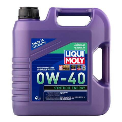 Масло моторное LIQUI MOLY Synthoil Energy A3 / B4 0W-40 синтетическое 4 л  7536 / 2451