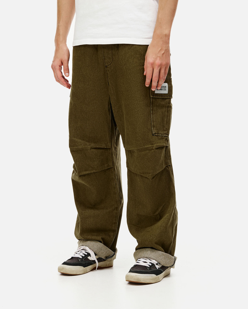 Джинсы Anteater Wide Cargo Denim Зеленый