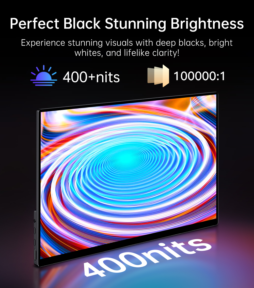 14" Портативный сенсорный монитор VCHANCE 4K OLED 3840x2400, 60 Гц