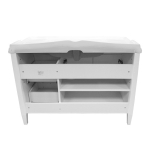 Comforty. Тумба-умывальник Палермо-120 белый глянец с раковиной Comforty 3312