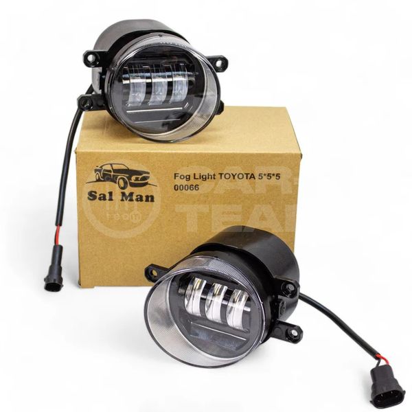 Противотуманные фары (ПТФ) линзованные "Sal-Man" на Toyota Camry XV40, XV50, XV55, XV70 (арт. 00066) (3 диода LED 50W)