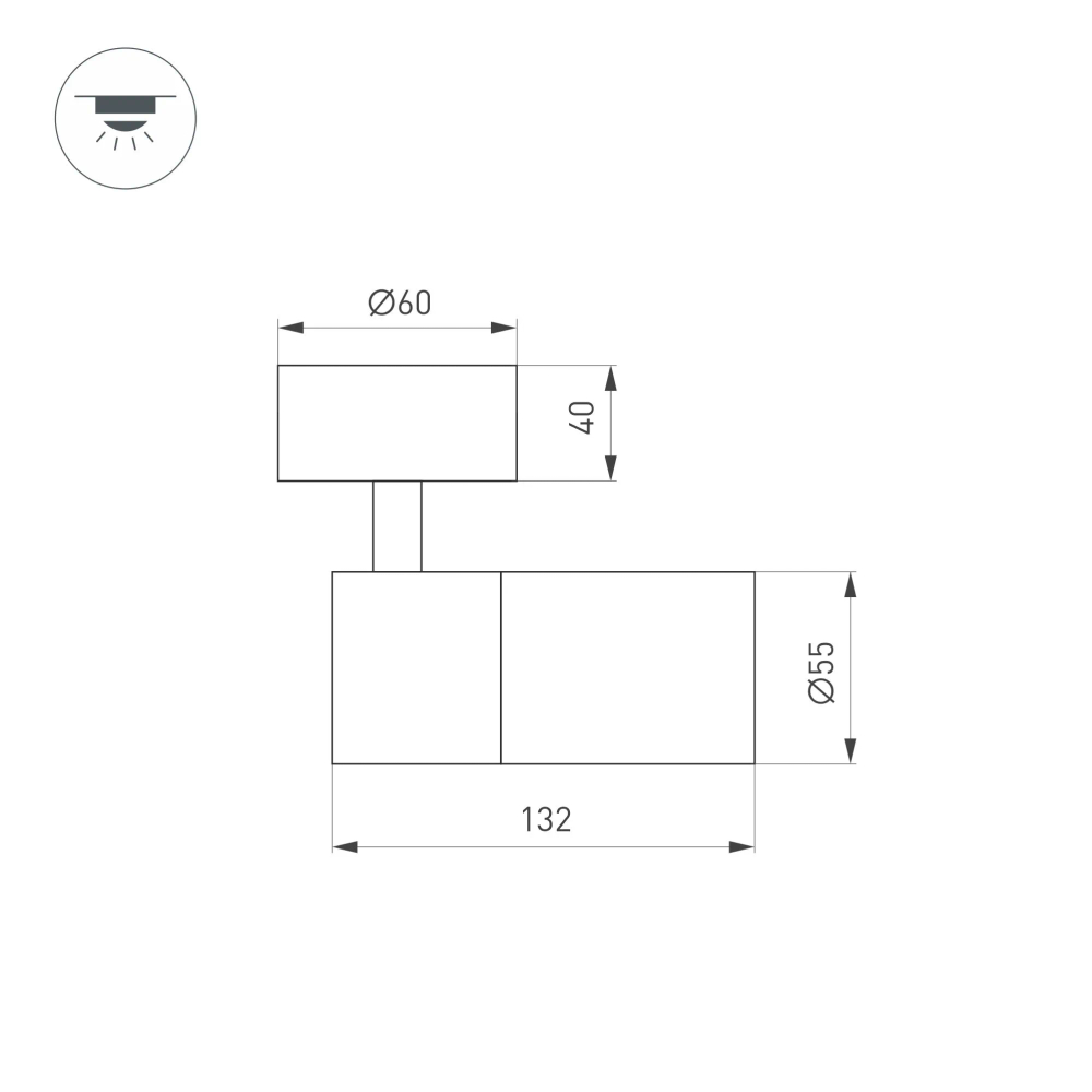 Светильник SP-ARTEMIS-SURFACE-FLAP-R55-12W Warm2700 (WH, 8-80 deg, 230V) (Arlight, IP20 Металл, 5 лет) 062248