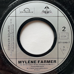 Винтажная виниловая пластинка LP Mylene Farmer, Sans Logique (Франция 1989) 7 дюймов маленькая пластника