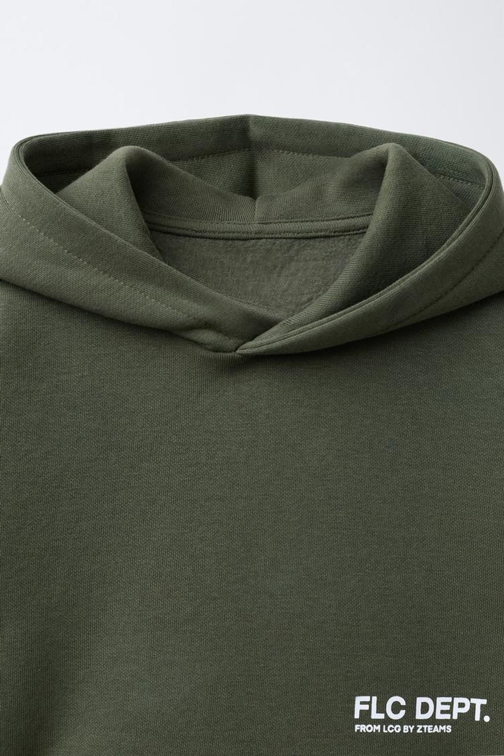 ZARA ХУДИ С НАДПИСЬЮ, ЗЕЛЕНЫЙ
