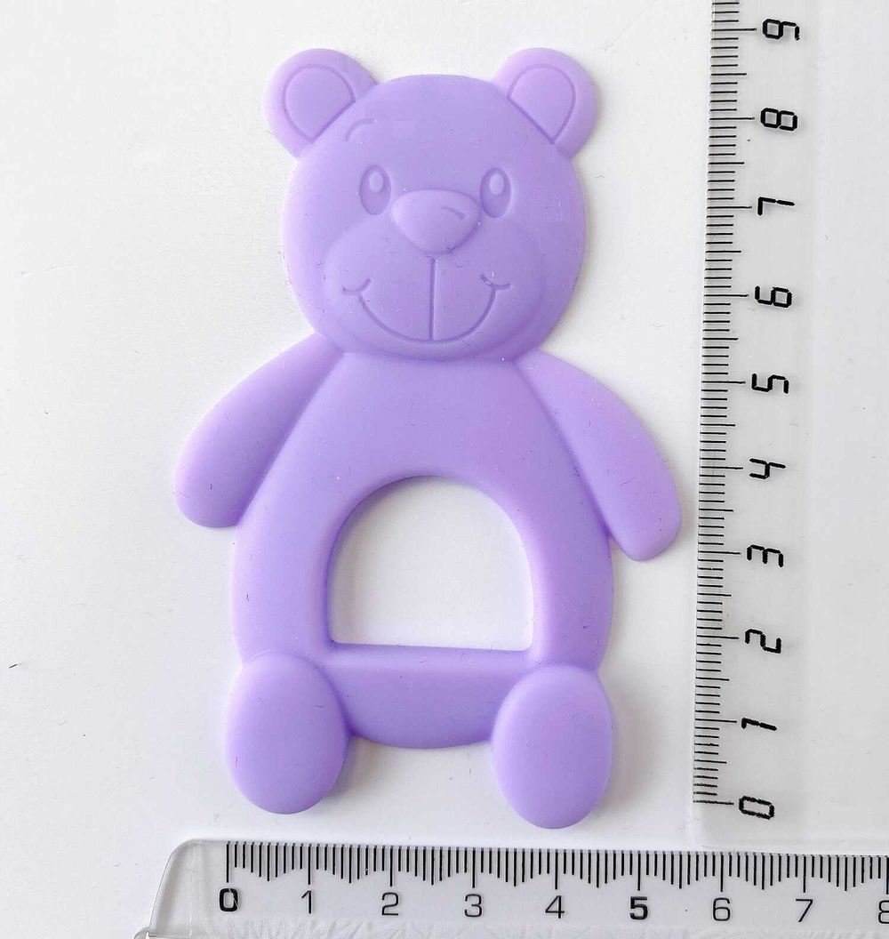 Прорезыватель Uviton силиконовый Bear лиловый
