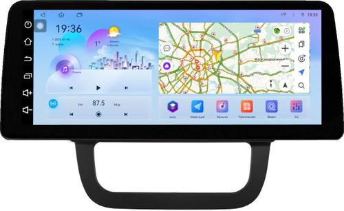 Магнитола для Volkswagen Jetta 5 2005-2010 (климат 2) - FarCar монитор 12.3" 2K QLED на Android 14, Быстрая, CarPlay, 4G SIM-слот