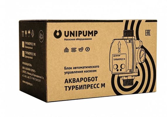 Реле давления+протока UNIPUMP АКВАРОБОТ ТУРБИПРЕСС М2 0,5-9,5 бар 1,5 кВт 1" 36399