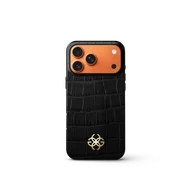 Чехол для iPhone 17 - Натуральная кожа с тиснением под крокодила