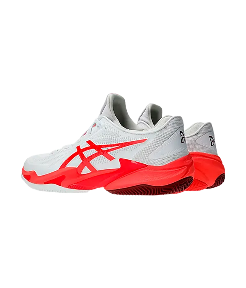 Asics Court FF 3 Novak Clay Белый-Электрический Красный 2025 Кроссовки