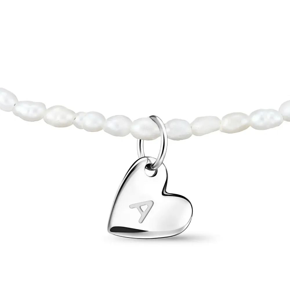 Подвеска В сердце буква / Love
