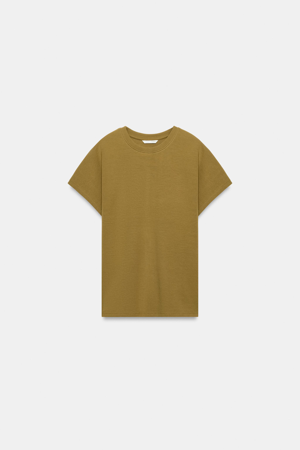 ФУТБОЛКА ИНТЕРЛОК С КОРОТКИМИ РУКАВАМИ — ZARA