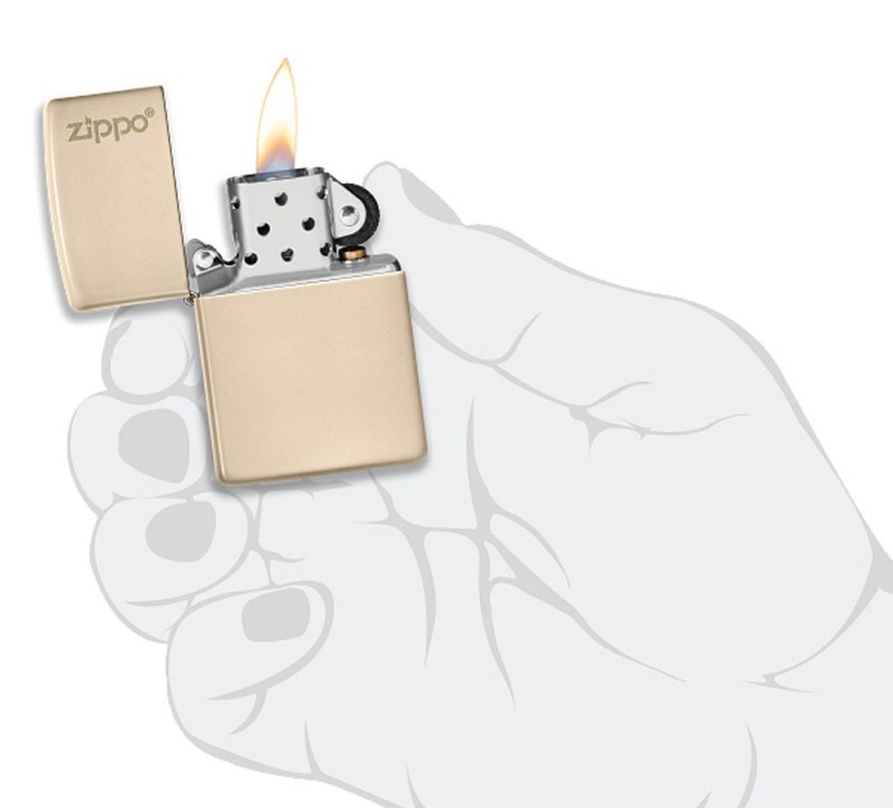 Зажигалка Zippo Classic Flat Sand Logo Zippo (49453ZL) 5